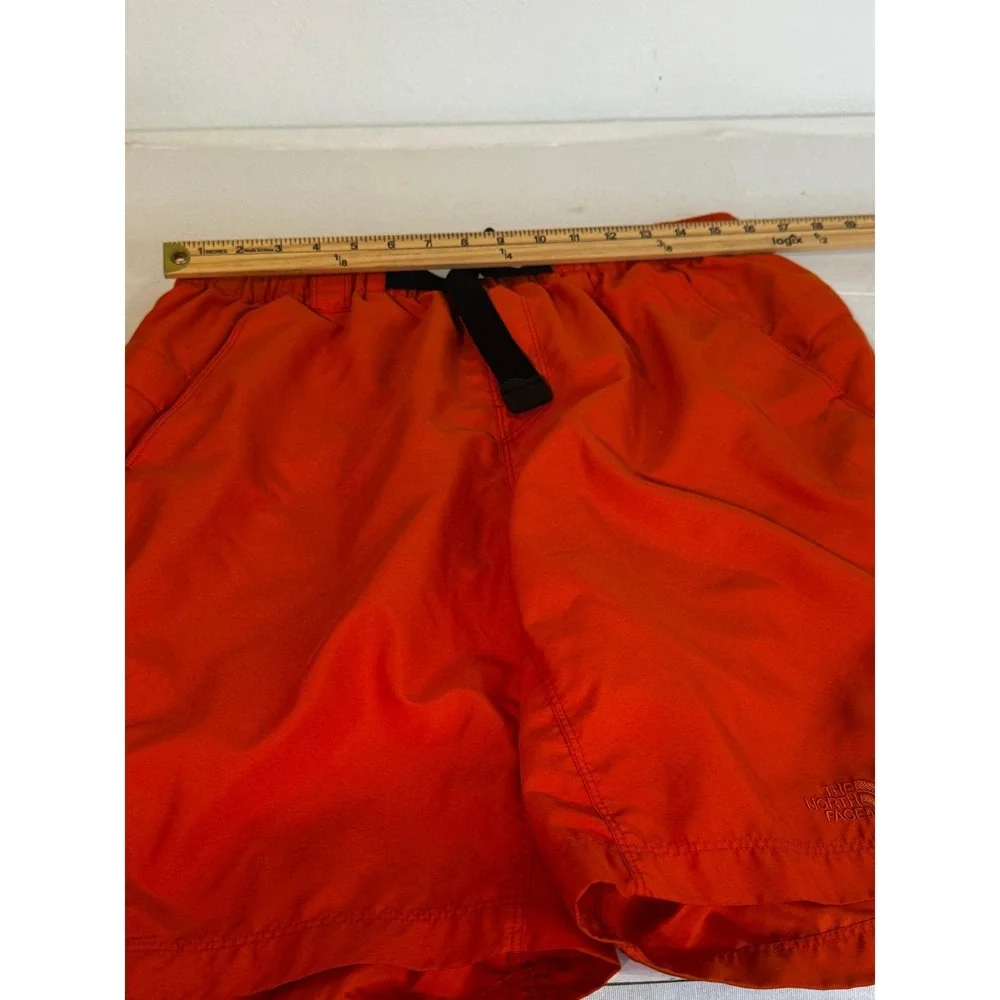 The North Face Orange‎ Hiking Shorts Belted Elastic Waist Outdoor Mens